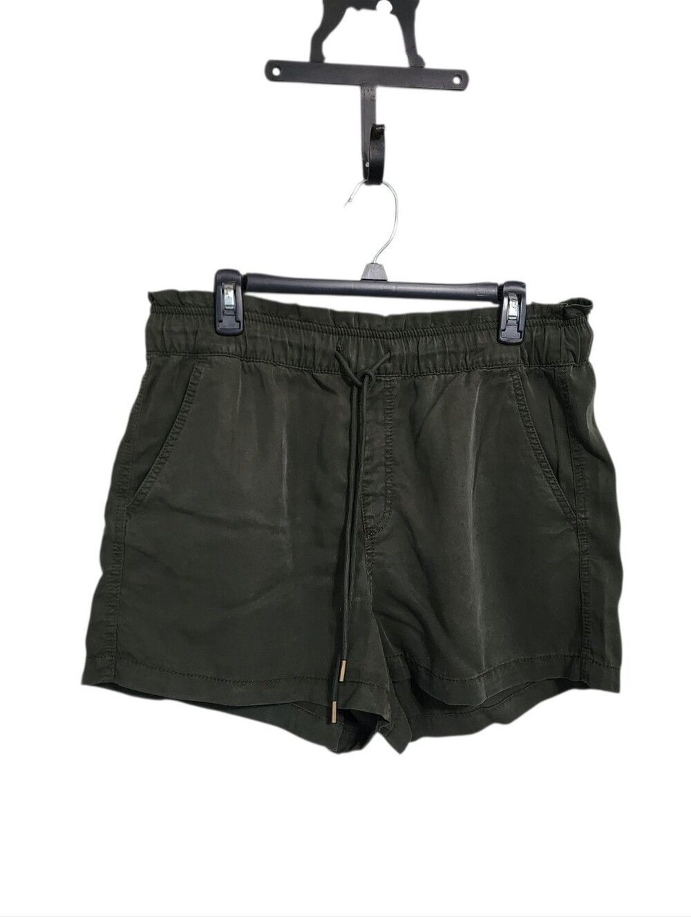 Loft Green Pull On Shorts L Indie Granola Comfy